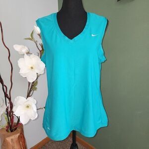 Nike golf/tennis tank top Blue true to color Size L
